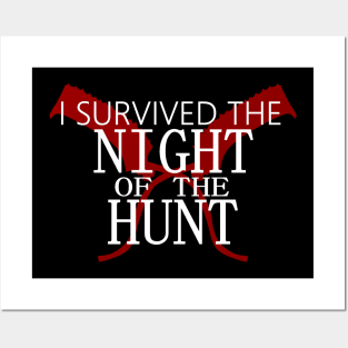 I Survived The Night Of The Hunt Posters and Art